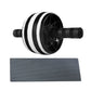 Gym Fitness Equipment – Abdominal Muscle Trainer Wheel Roller Kit - As Fitness