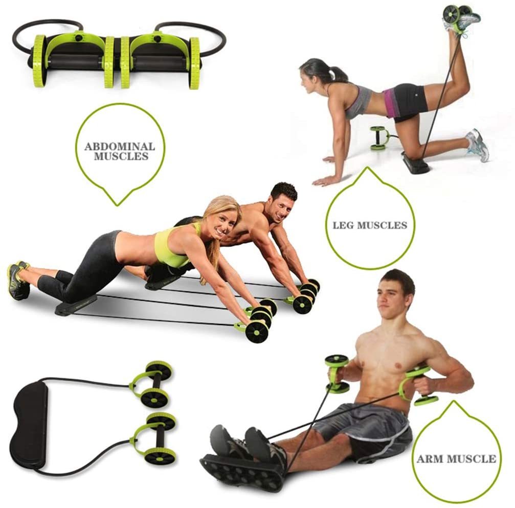 CrossFlex Wheel Roller – Full-Body Core & Strength Trainer - As Fitness