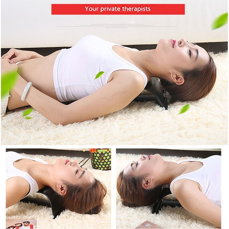 Neck Massage Cervical Traction Pain Relief Posture Corrector Acupressure - As Fitness