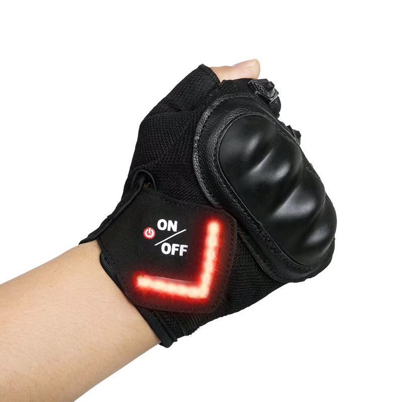 urn Auto-Sensing Sport Riding Gloves – LED Tactical Cycling Gloves - As Fitness